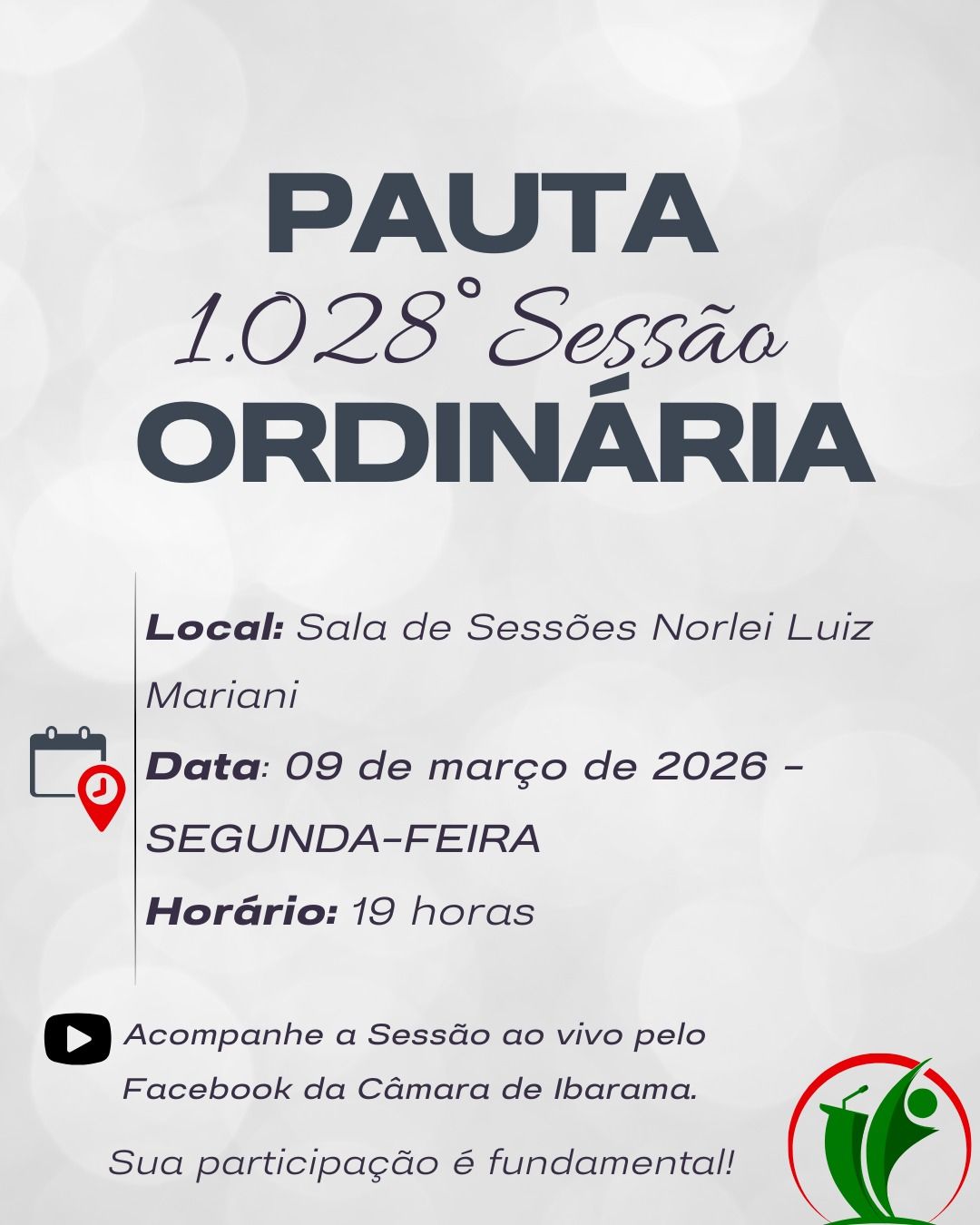 Sessão Ordinária da Câmara de Vereadores de Ibarama 1028 sessão ordinária