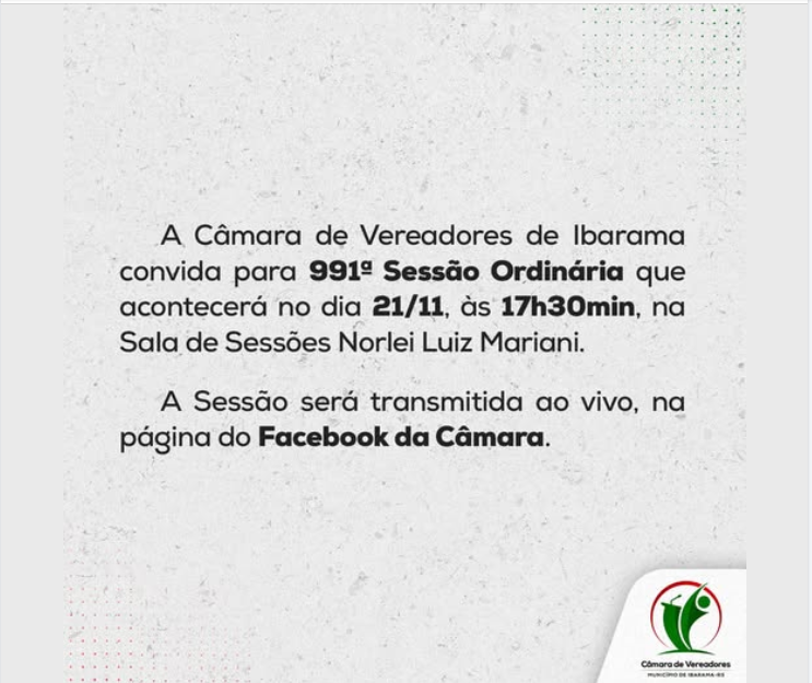 21 11 991 sessão ordinária